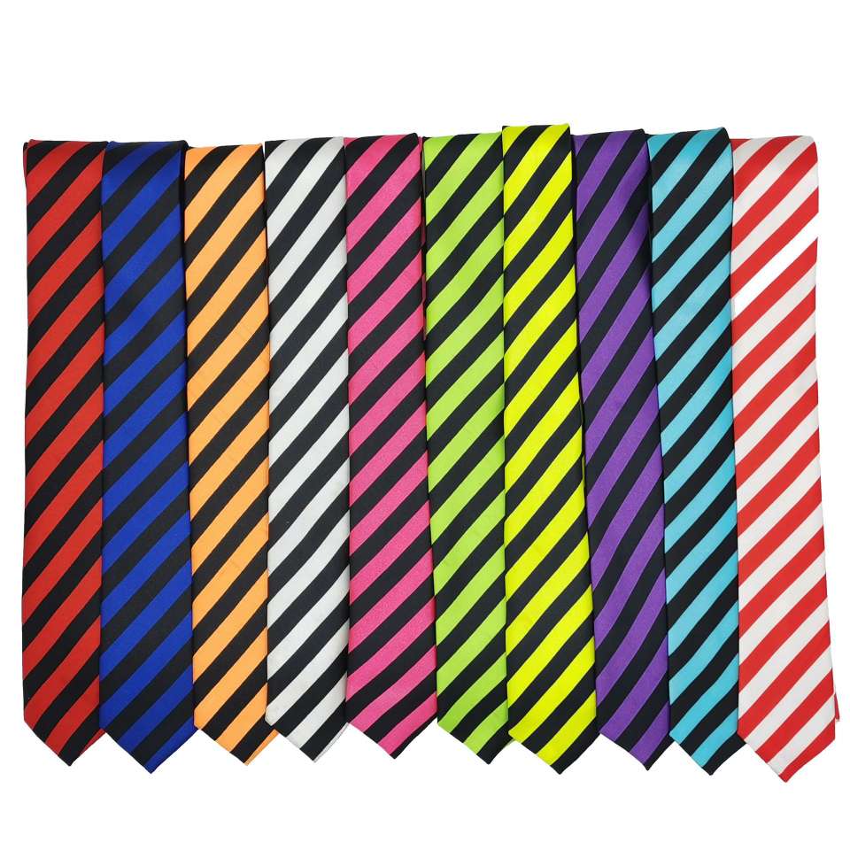 条纹领带涤纶条子领带商务休闲时尚领带