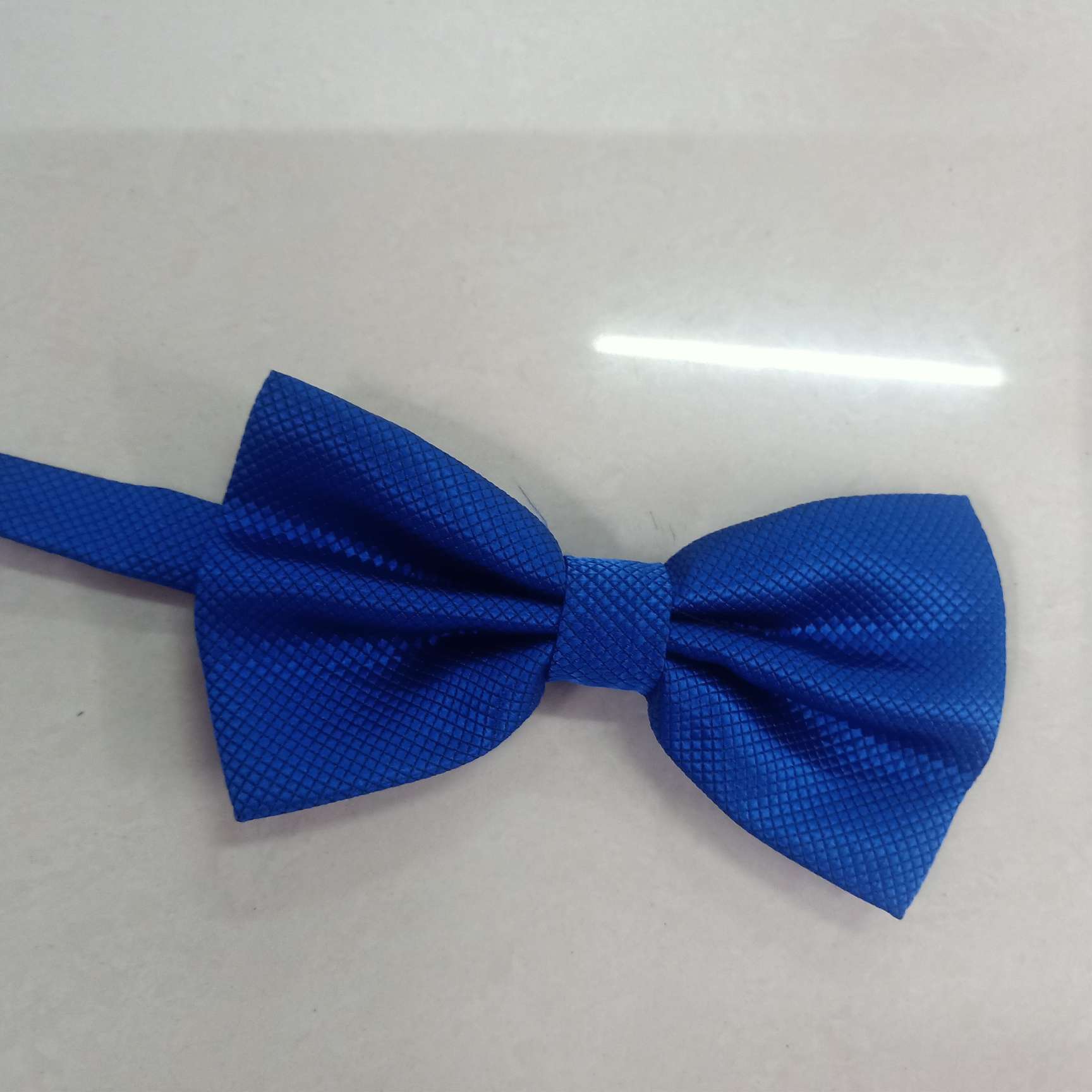 Small checkered bow tie Bao LAN details Picture