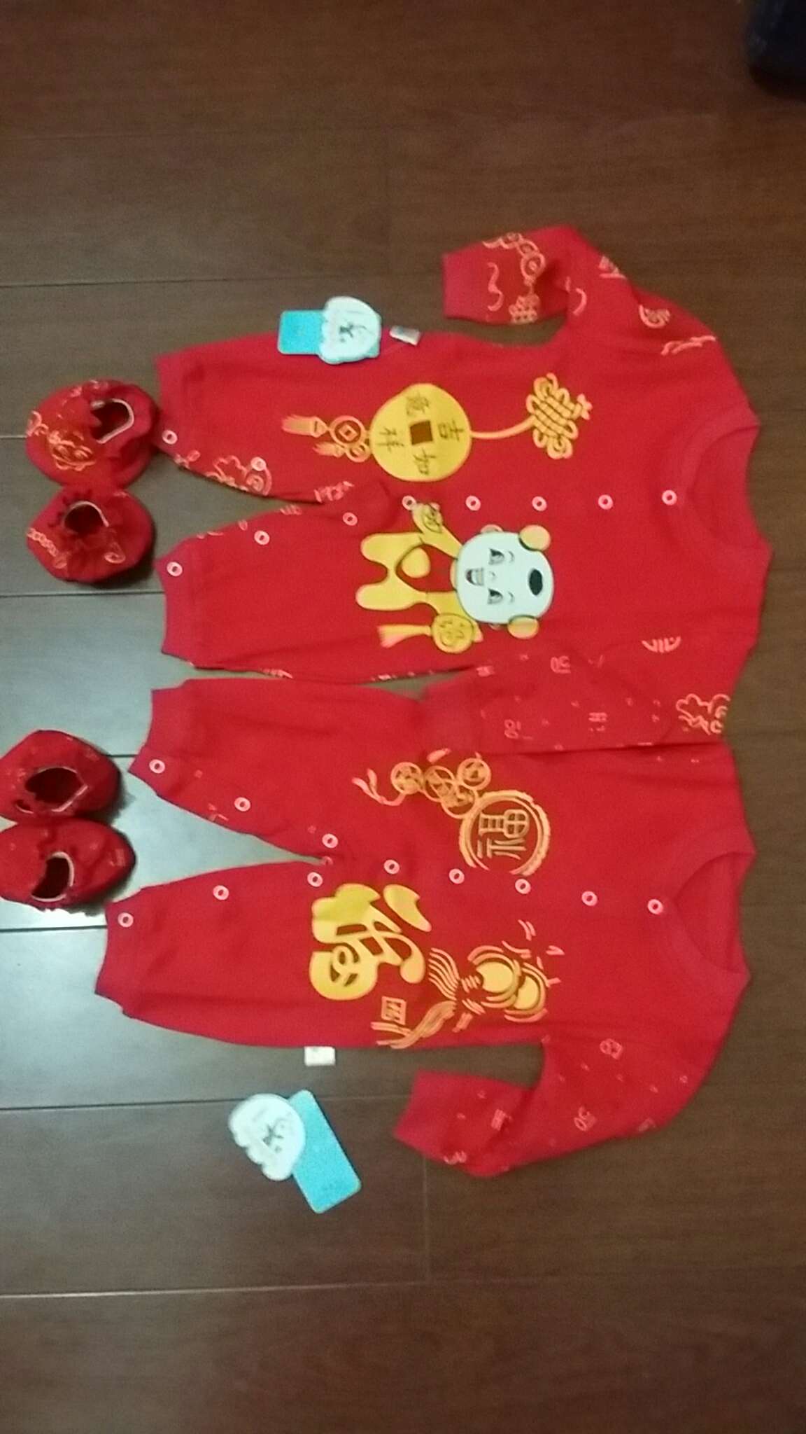 全棉喜庆连体哈衣