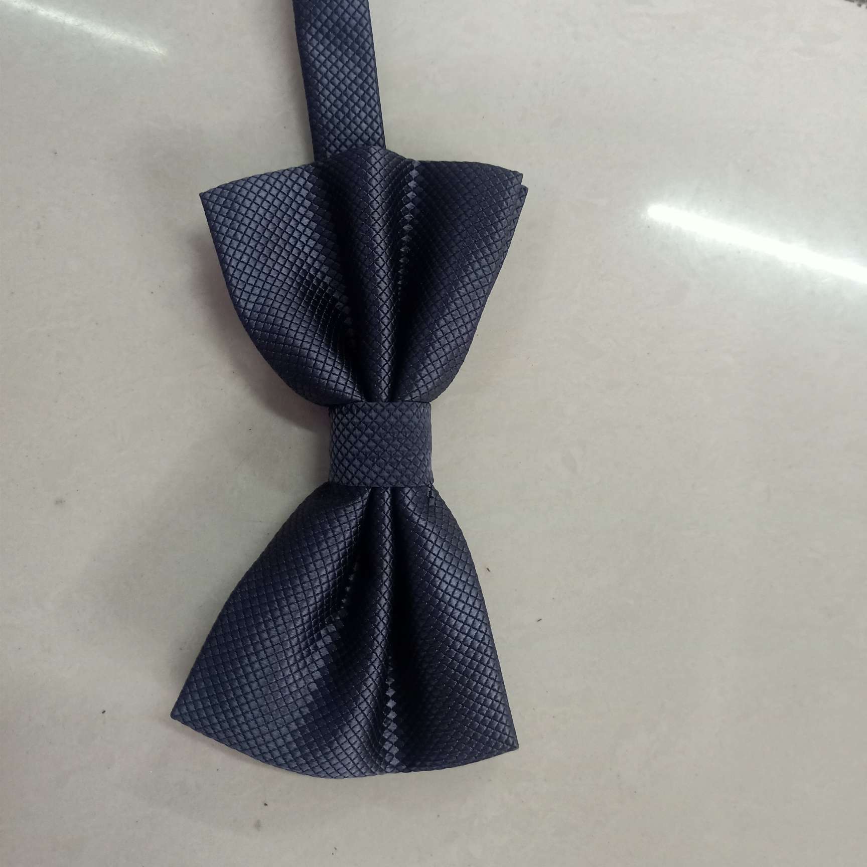 小格子领结涤灰产品图