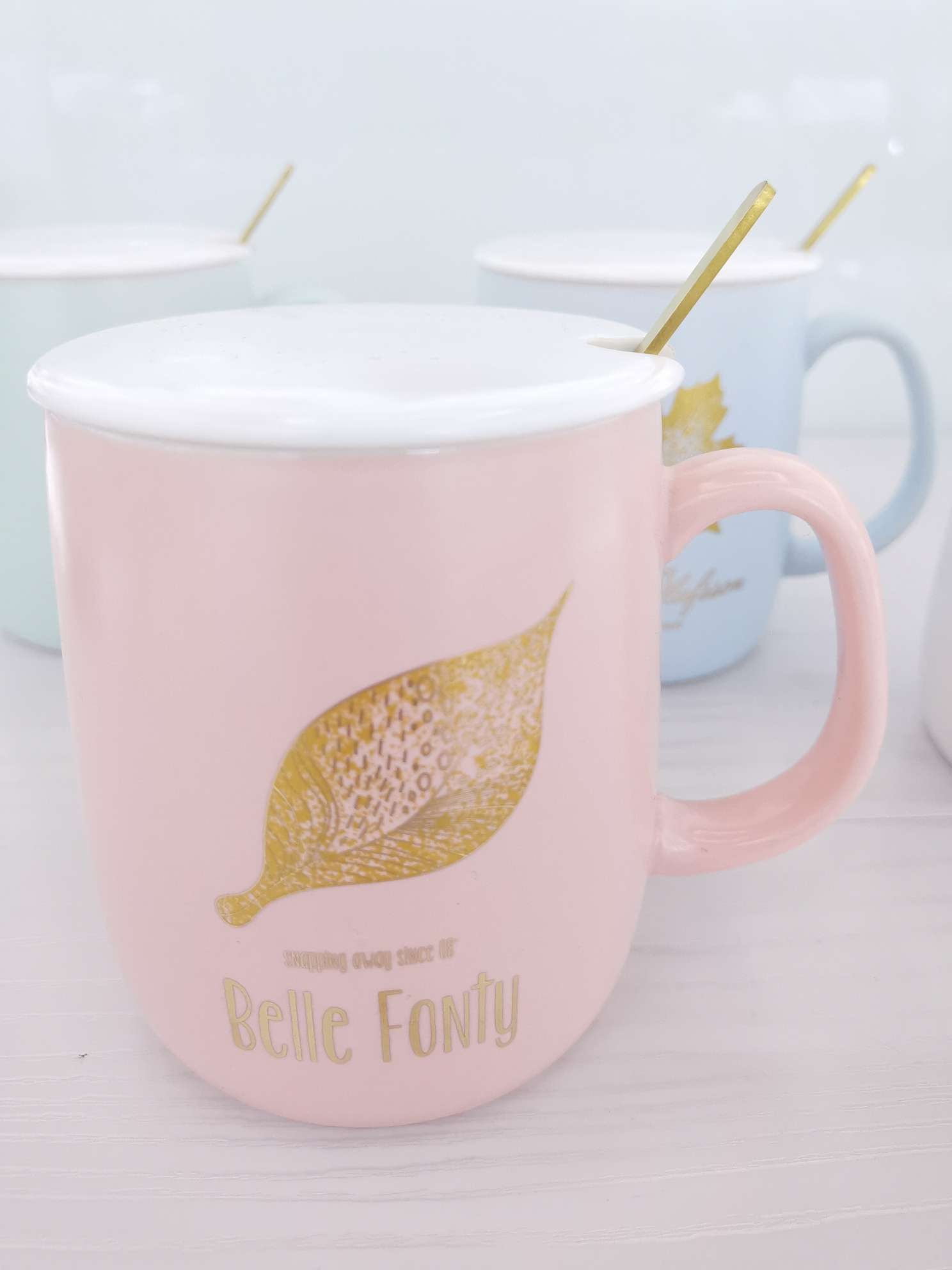 Matte gold leaf glazed ceramic cups, coffee cups, water cups undefined