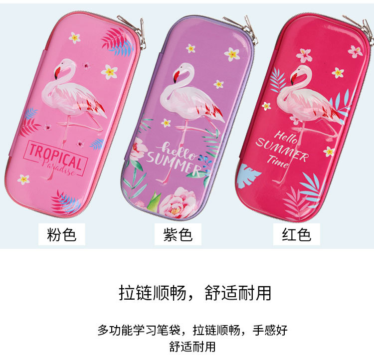 3D Unicorn Flamingo EVA Pencil Case Children's student large capacity multi-functional pencil case multi-layered cartoon stationery bag thumbnail