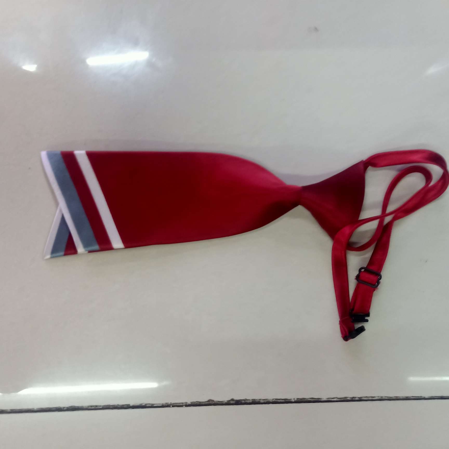 刀头双片领带枣红