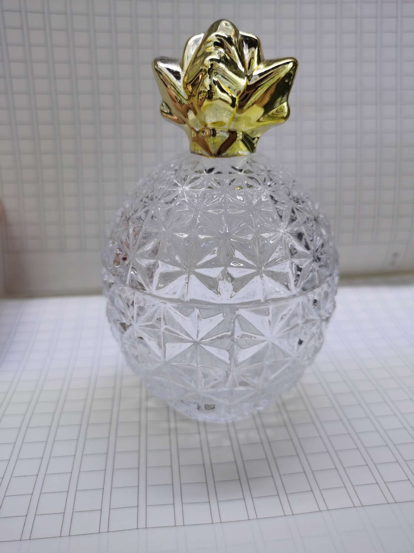 Electroplated glass jar thumbnail