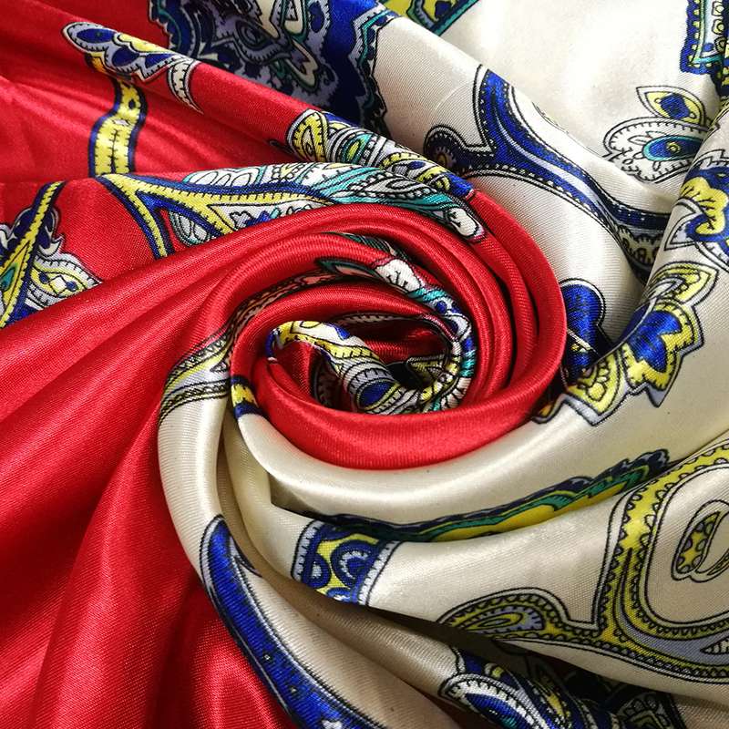 Hangzhou Silk Scarf Women's Square Spring And Autumn Korean Version All Scarf Large Square Scarf 90*90 Specification drawing