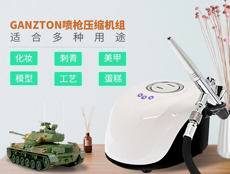 19B美容泵迷你气泵模型喷绘机注氧仪清洗机化妆彩绘美甲纹身细节图