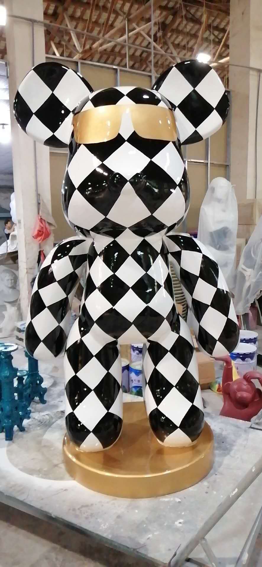 The large violent bear is 200*120*80 tall undefined