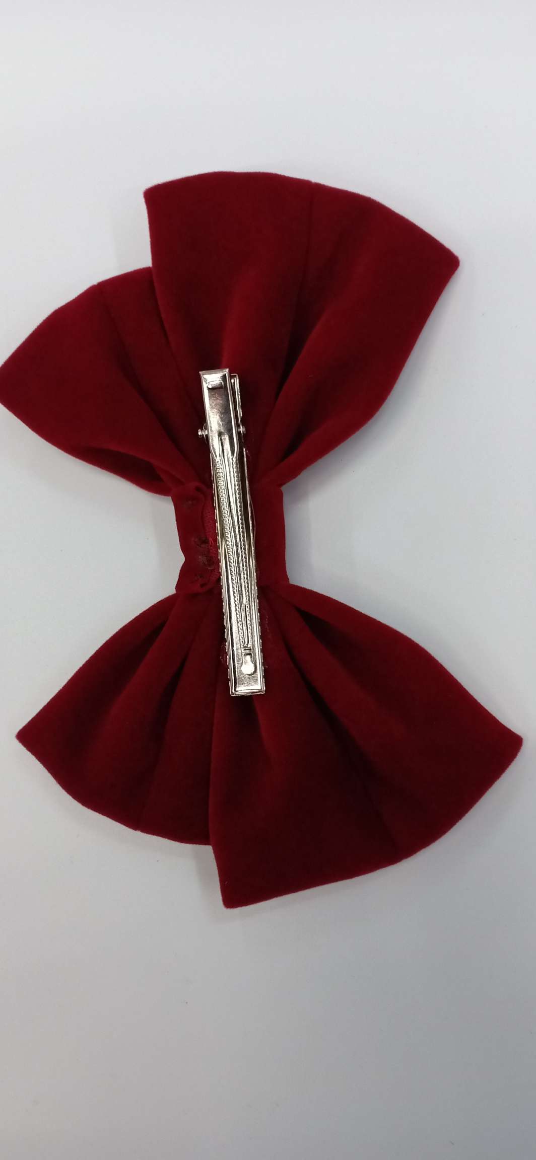 Korean velvet headwear, red details Picture