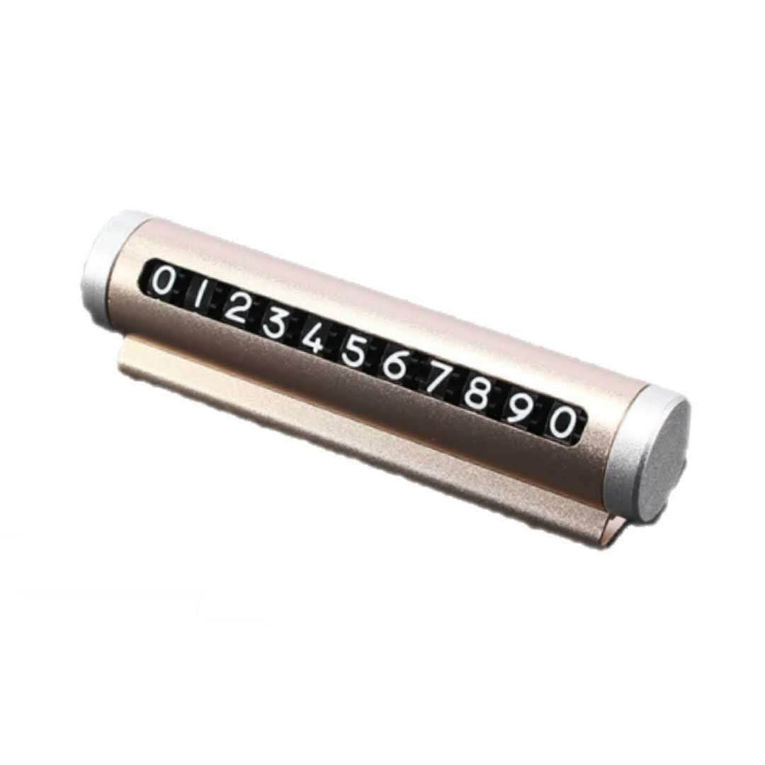 汽车用品摆件系列铝合金汽车临时停车牌移车挪车电话号码牌电话卡内装饰车载通用