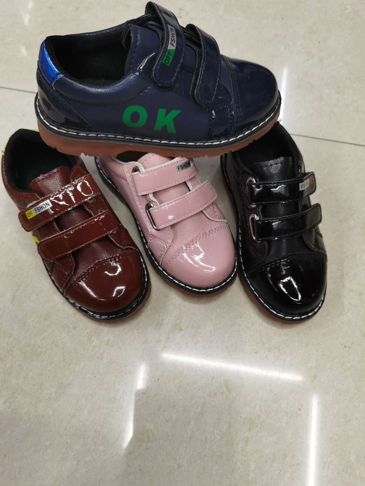 2023 Spring Children's Students Perform Korean Version Of Girls' Bow Unisex Boys' And Girls' Shoes Single Shoes Leather Inner Casual Etiquette Shoes