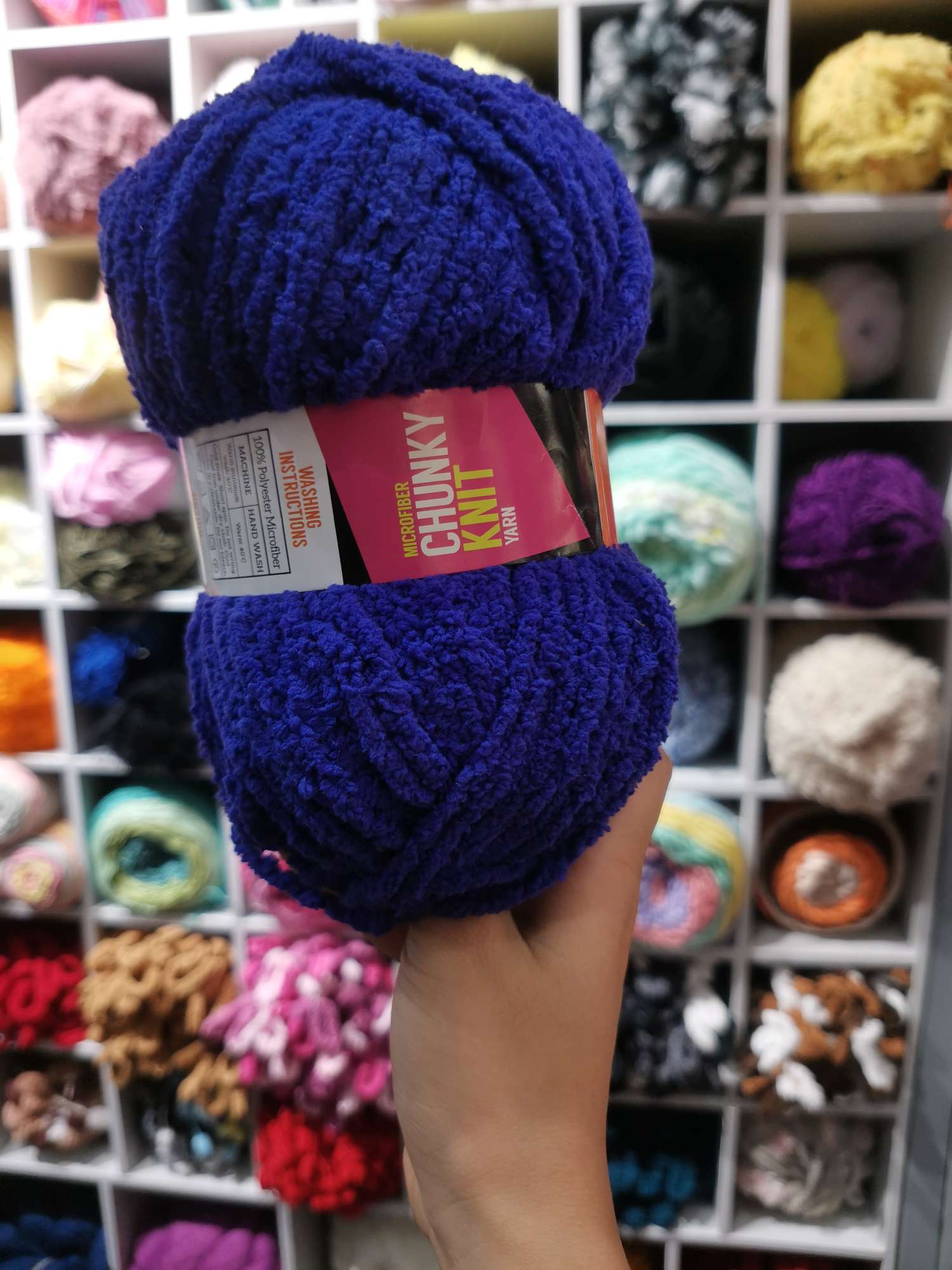 Half a pile of yarn