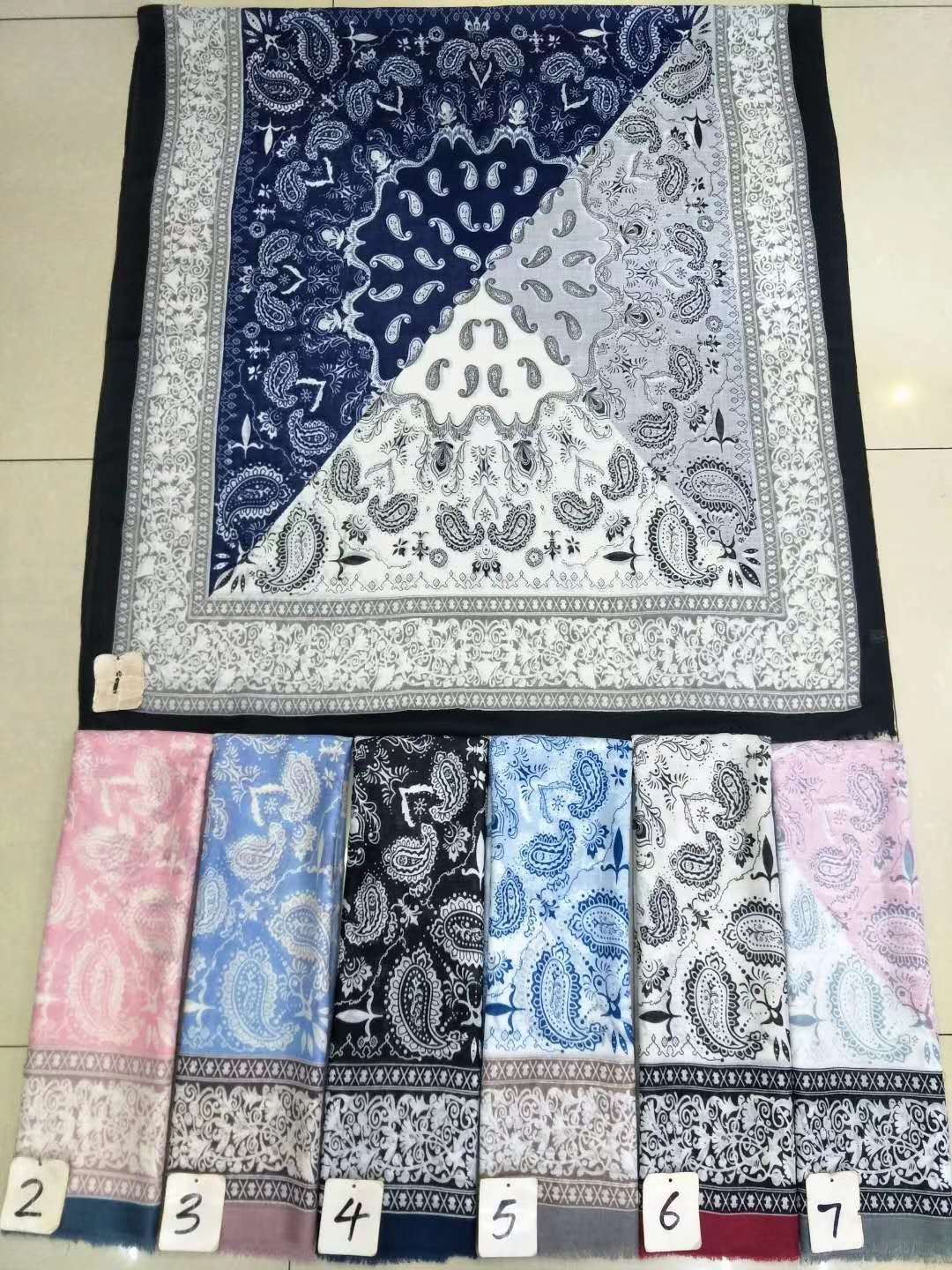Satin Cashew Positioning Scarf
