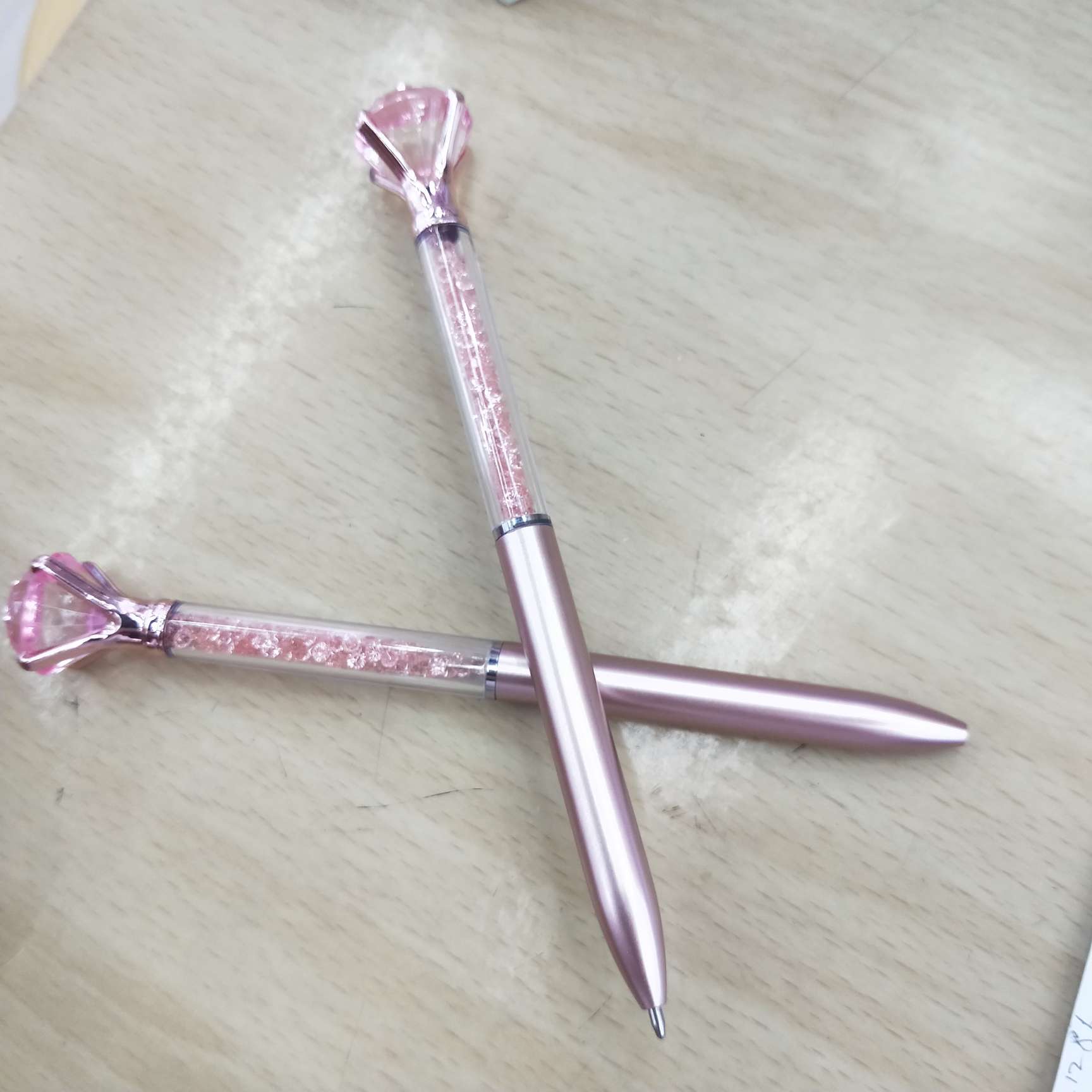 水钻石旋转圆珠笔