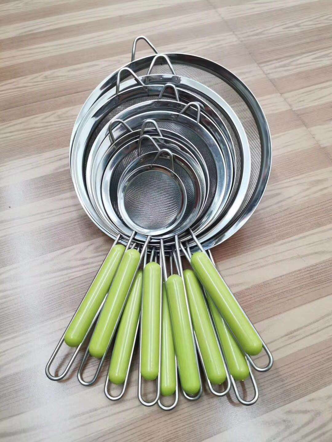 彩色塑柄不锈钢网漏 油格 各种尺寸