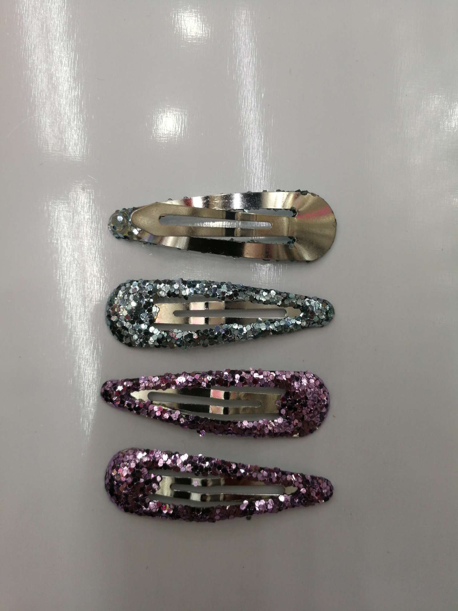 5公分电镀无镍白K滴油夹