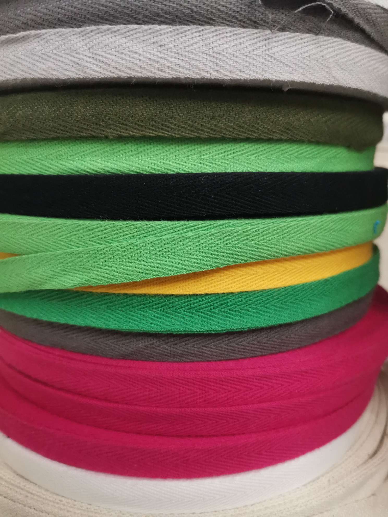 Color cotton belt herringbone tape can be used to wrap yarn 1.0 single character color thumbnail