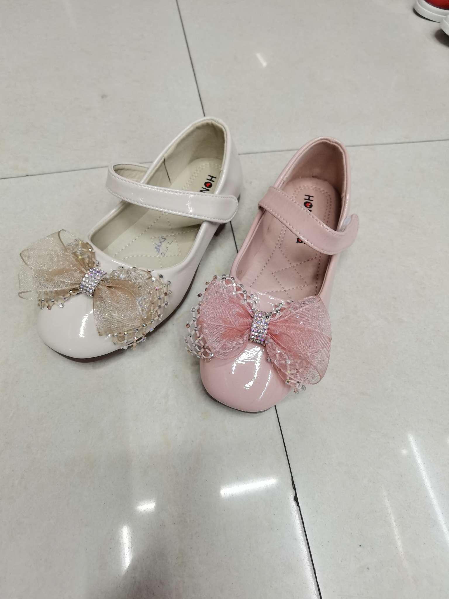 2023 Spring Children Students Perform Korean Version Of Girl's Bow Korean Version Of Girl's Leather Shoes 36 Leather Inside Casual Etiquette Shoes