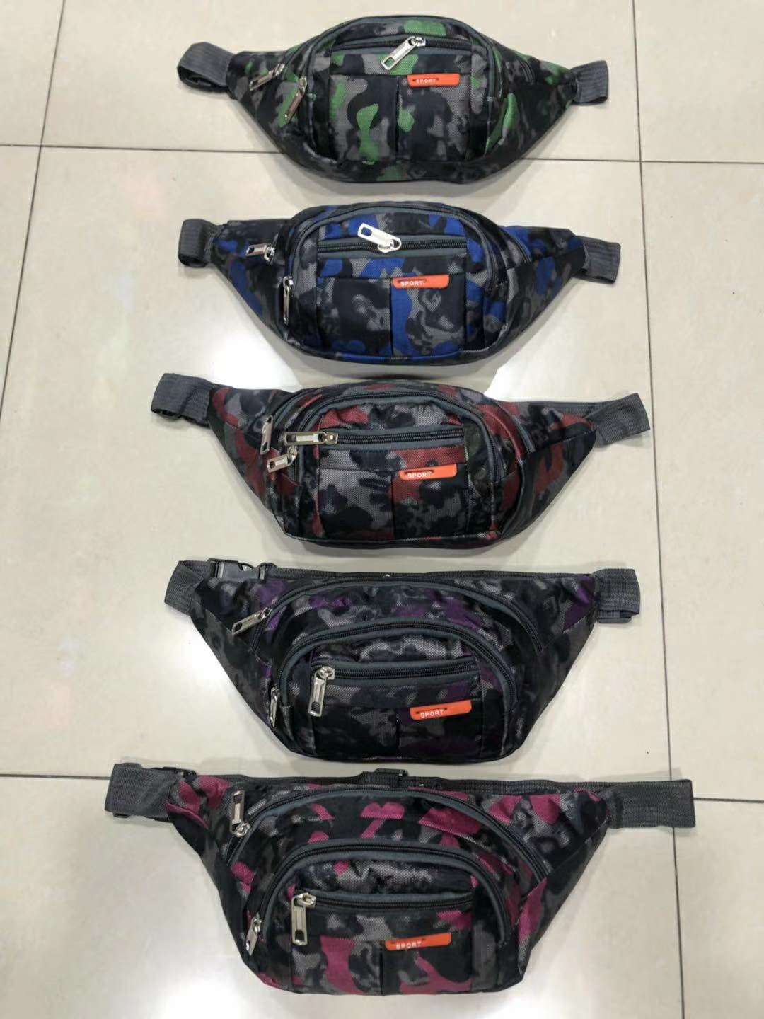 帆布腰包可以多用大容量方便行带图