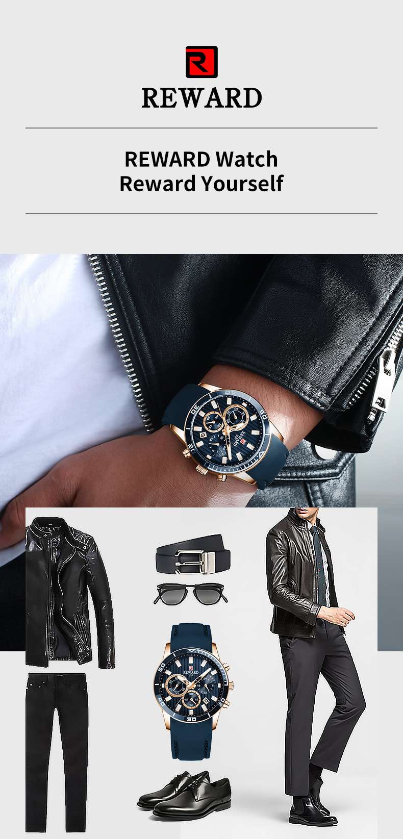 爆款日历夜光防水多功能计时码表运动手表硅胶手表详情图7