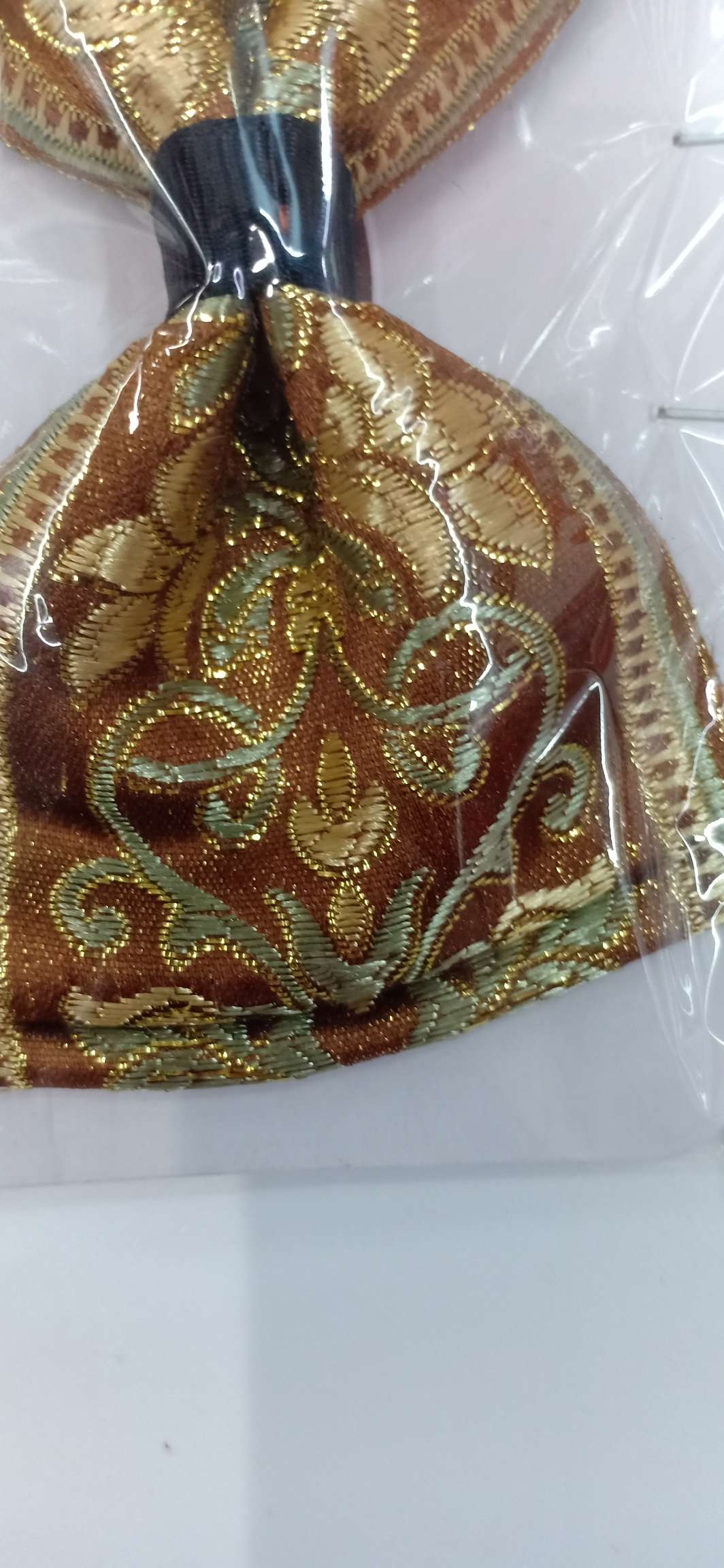 Vintage jacquard pajarita details Picture