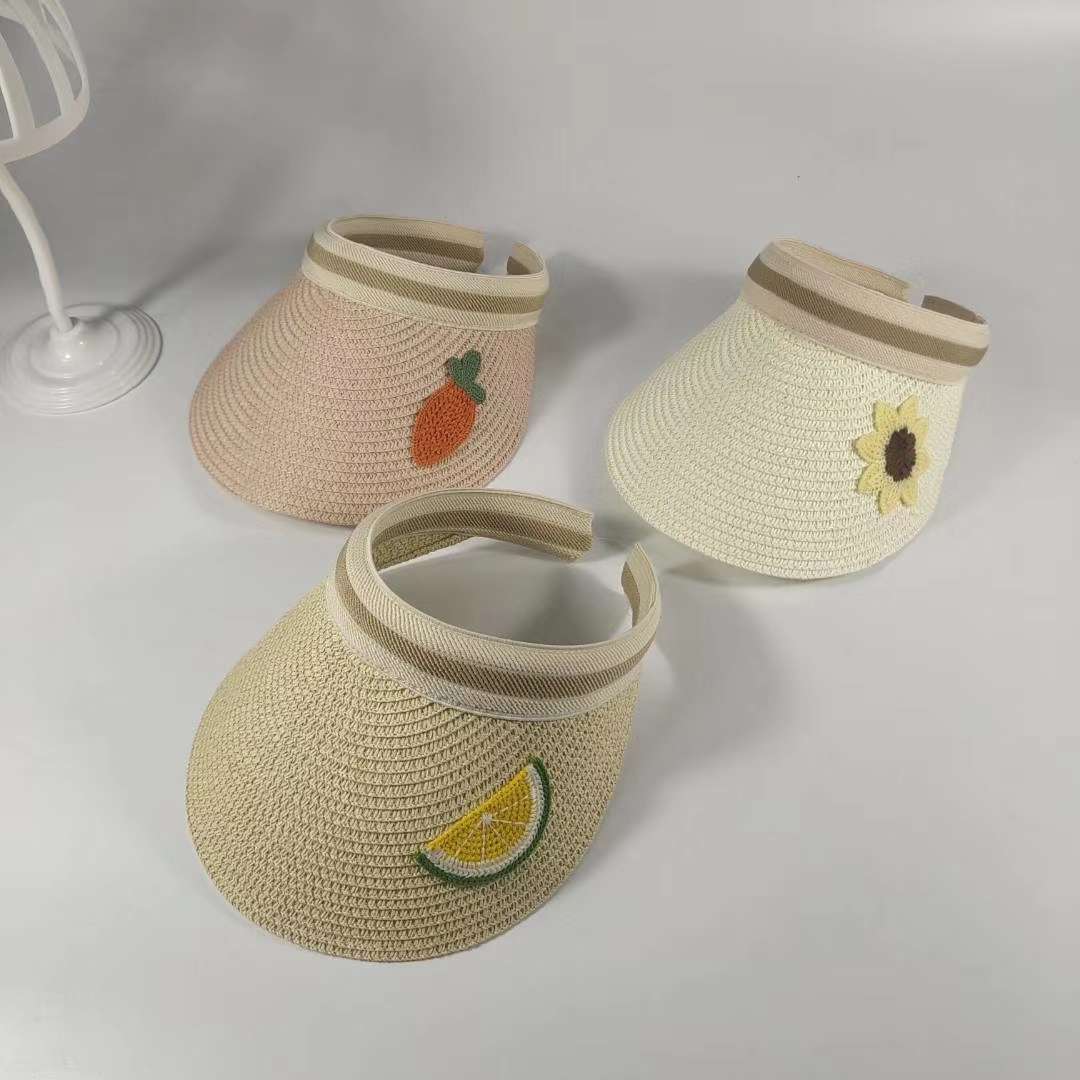 2020韩版夏季凉帽新款空顶草帽 户外登山防晒帽女士遮阳帽详情图6