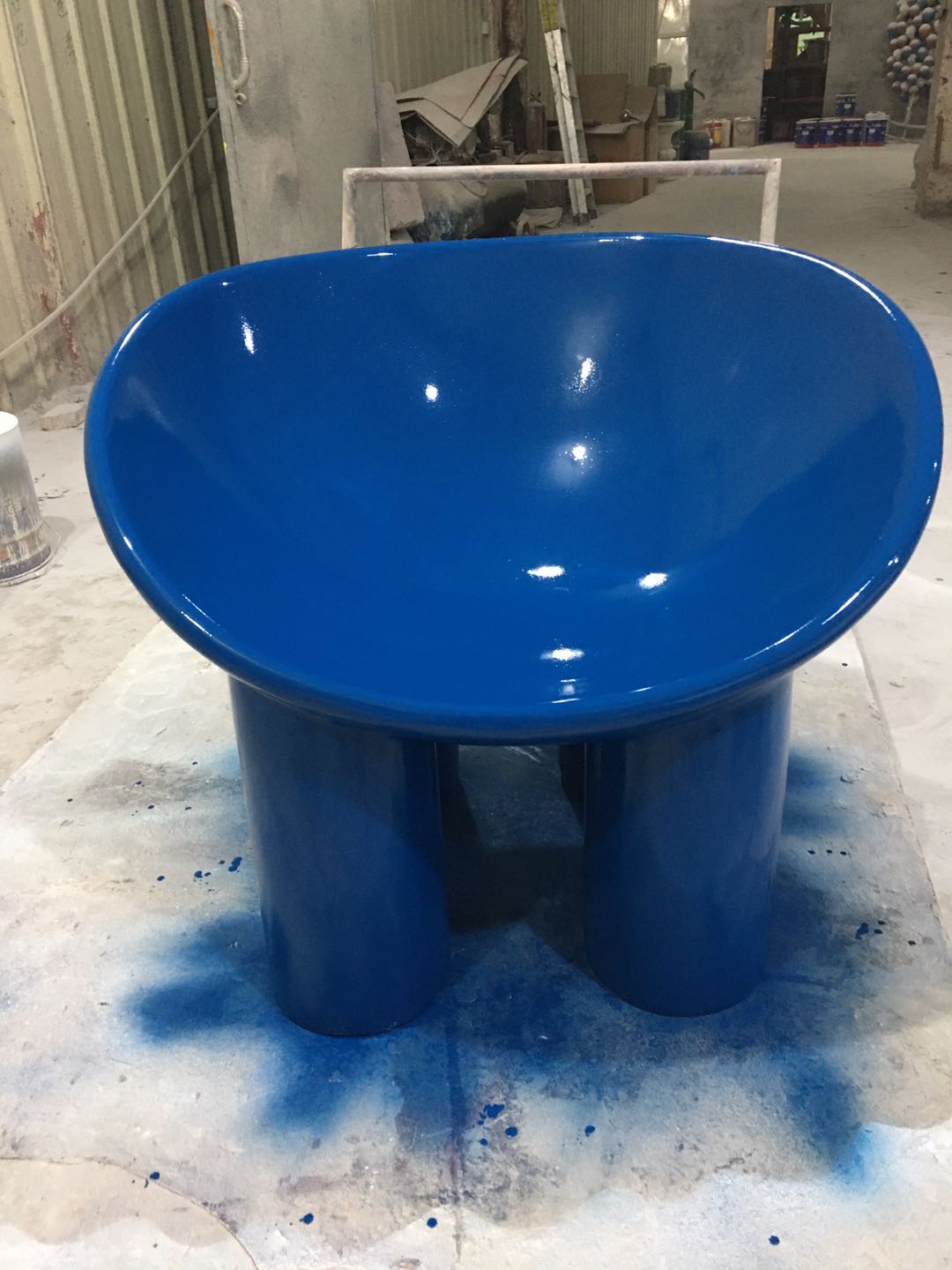 Creative home decoration sample room factory direct sales decoration entrance hall decoration item elephant leg chair, height 69*78*65 details Picture