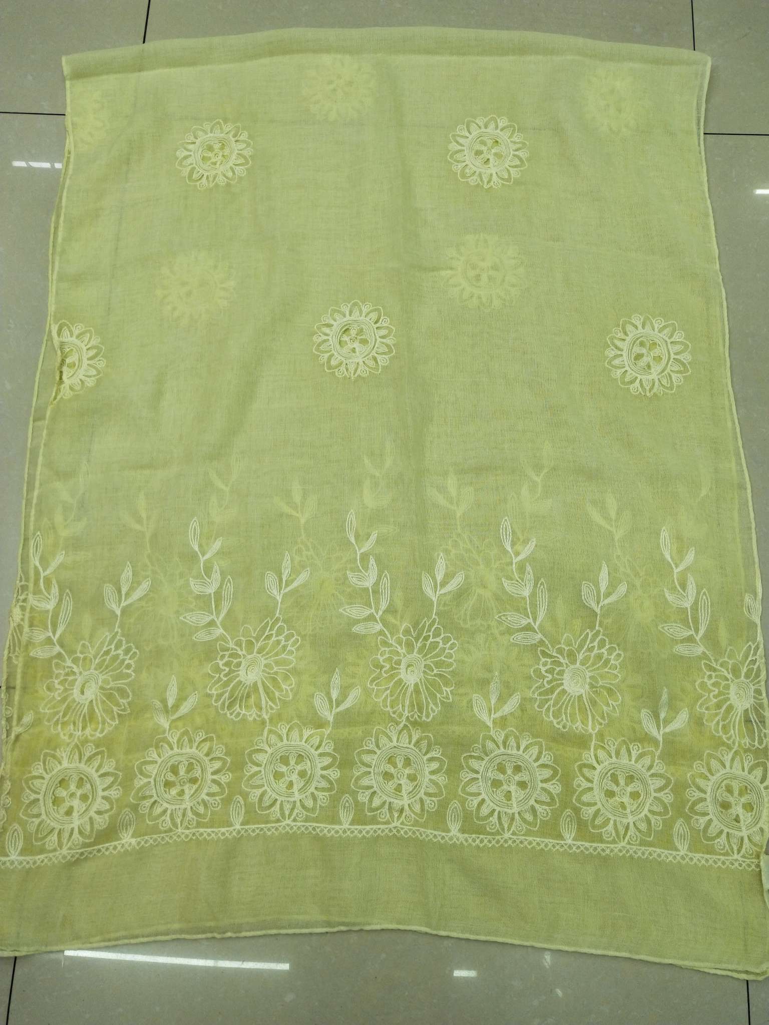 Stained Embroidered Scarf 13 undefined