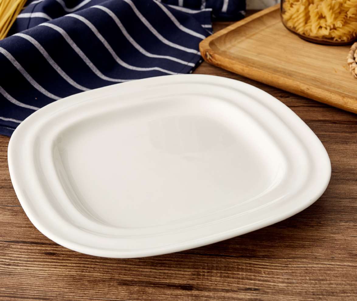 Modern grain circle platter 9 inches thumbnail