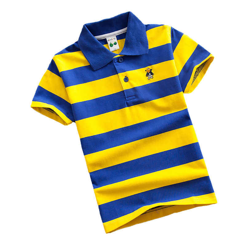 Children's summer wear Boy's Short sleeve T-shirt Striped Small big children's Short sleeve T-shirt baby cotton short sleeve thumbnail