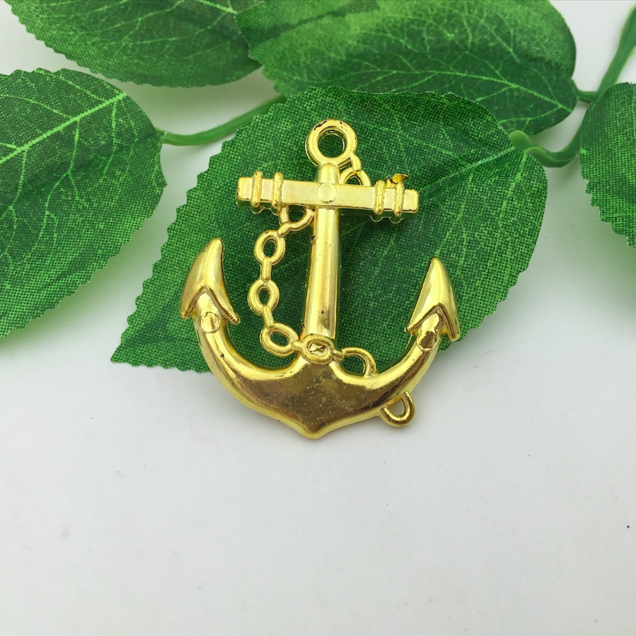 diy jewelry accessories manufacturer direct sales of necklace accessories 41MMX36MM anchor CCB jewelry accessories