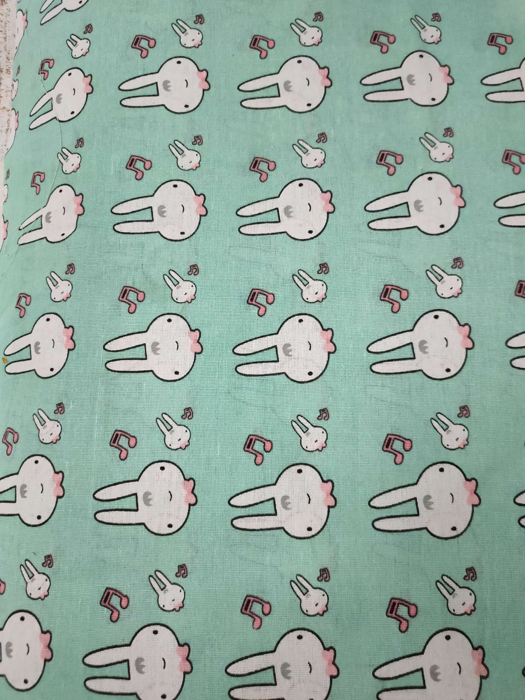 New cotton and linen printed rabbit style