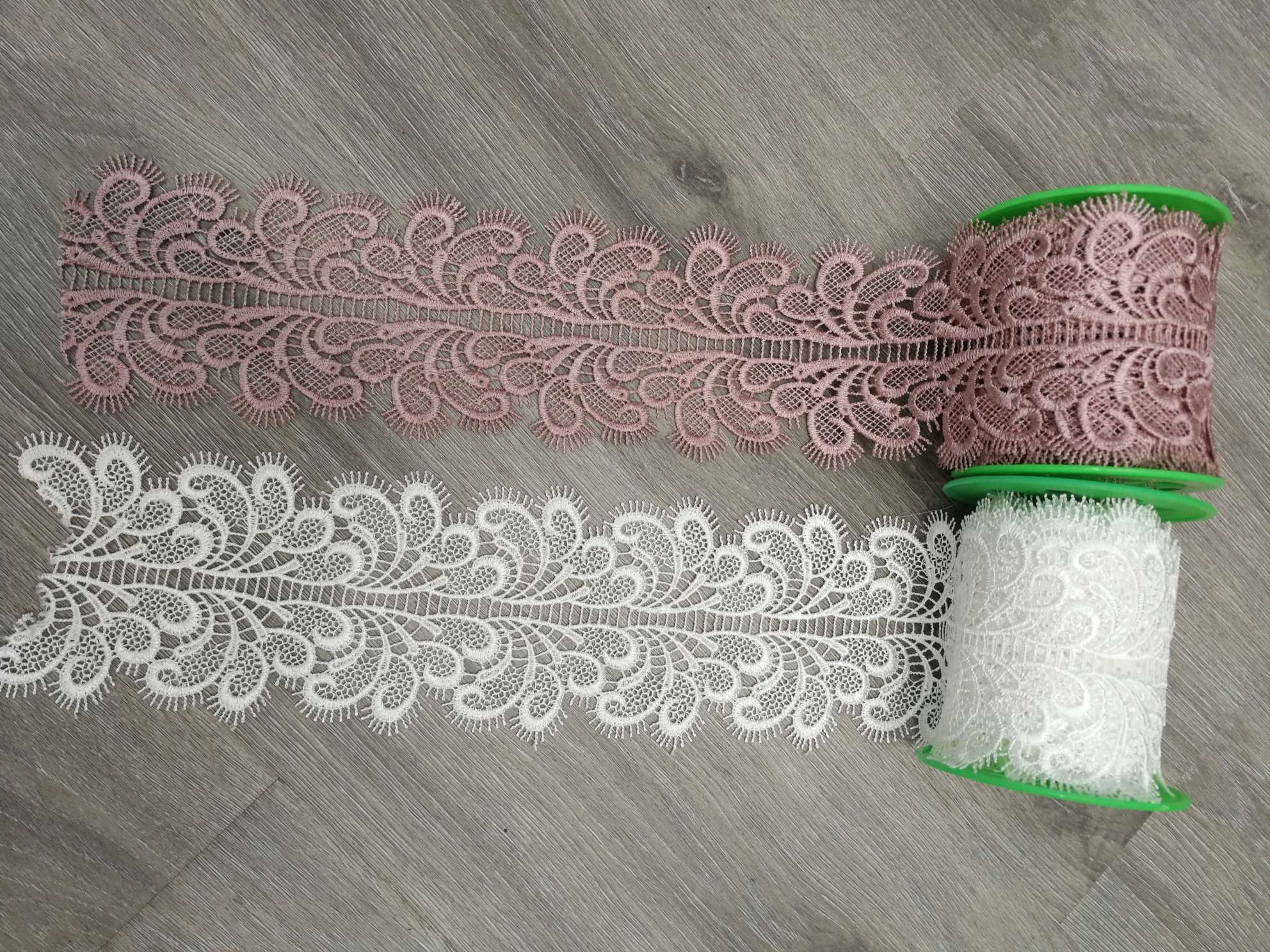Manufacturers Supply Symmetrical Eyelash Lace Style Water Soluble Embroidery Lace King 40226 At A Low Price Specification drawing