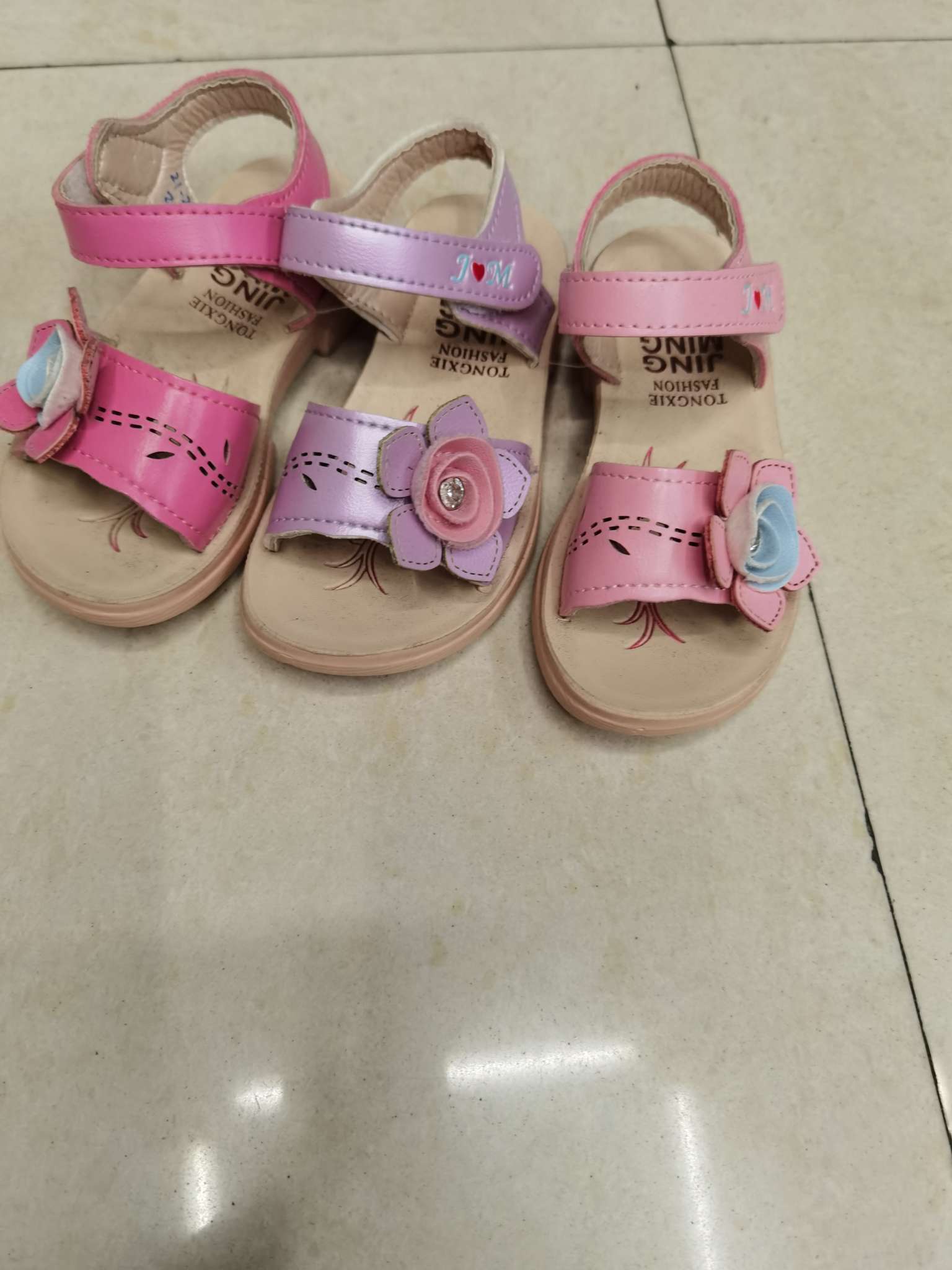 2023 Spring Children Students Perform Korean Version Of Girl's Baby Girl's Sandals With Bow Inside Leather Casual Etiquette Shoes