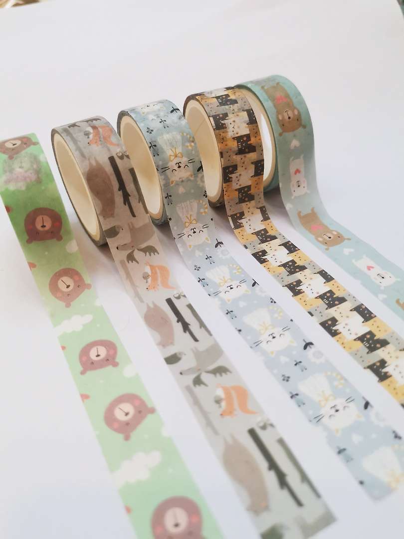 和纸胶带卡通胶带 手帐胶带手帐贴纸胶带花胶带详情图6