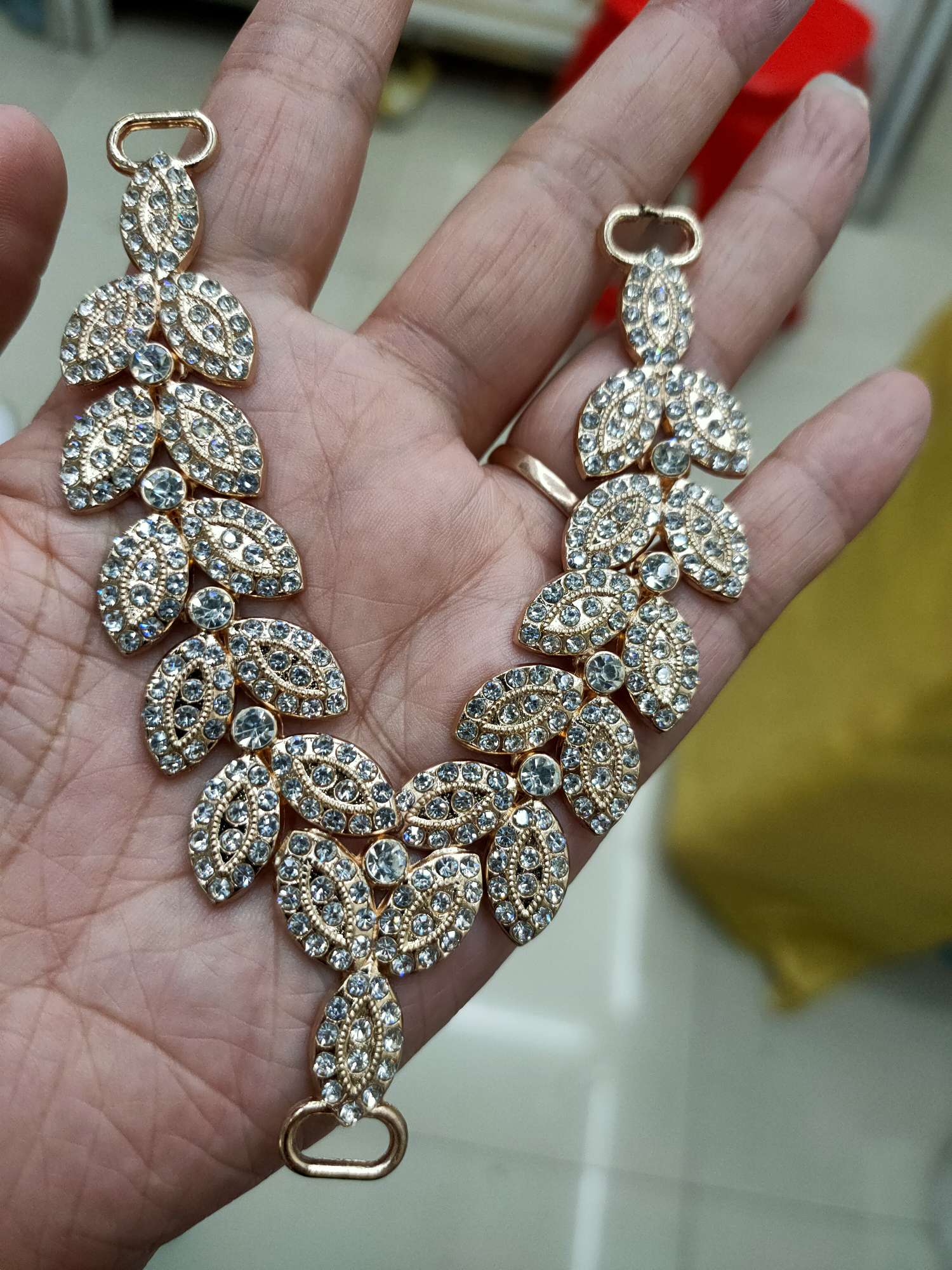 Necklace 2 Brooch New Rhinestone Pearl Brooch Pin Fashion Wear Accessories Corsage Collar B Rooch details Picture