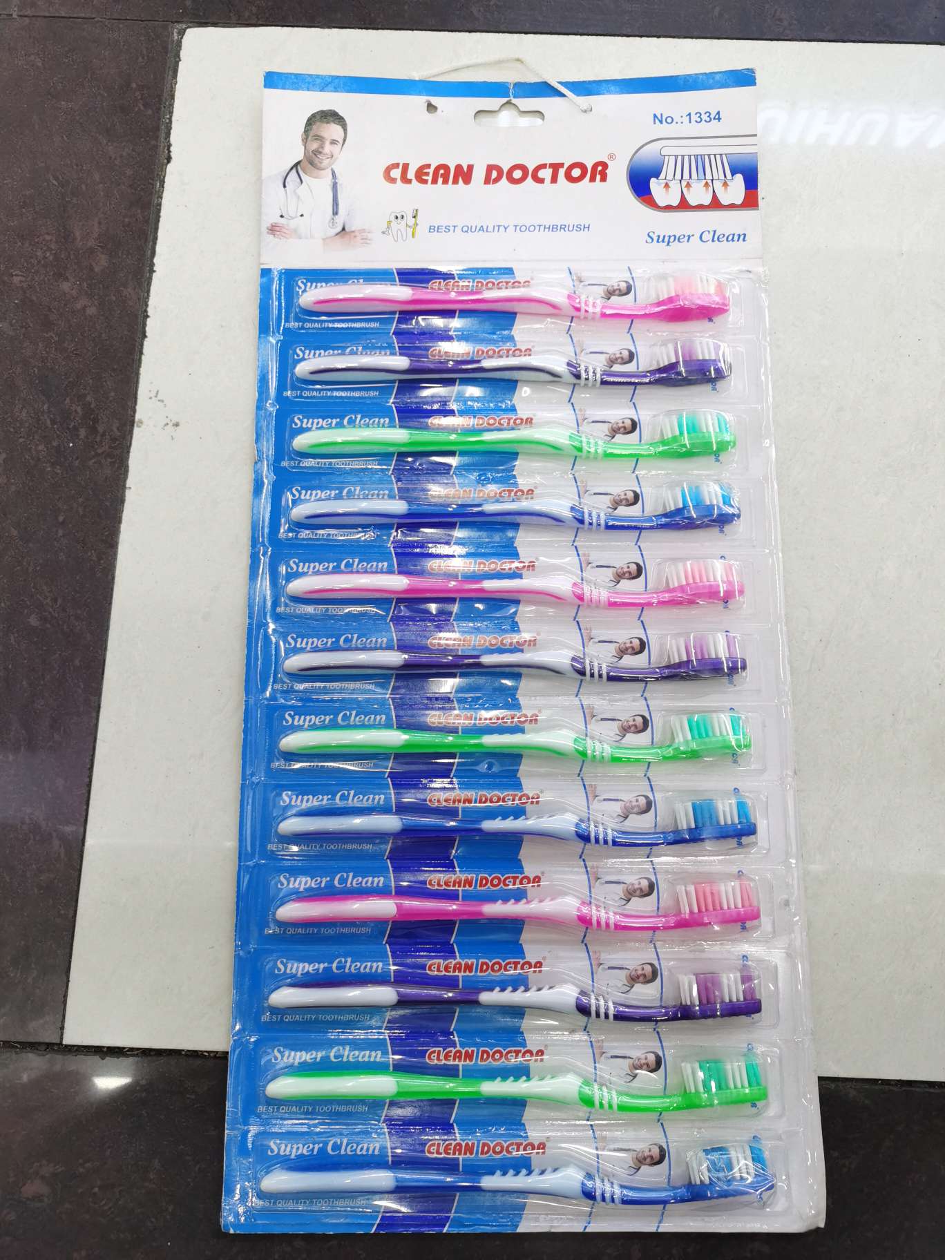 1334 Wool Toothbrush Suction Card Toothbrush