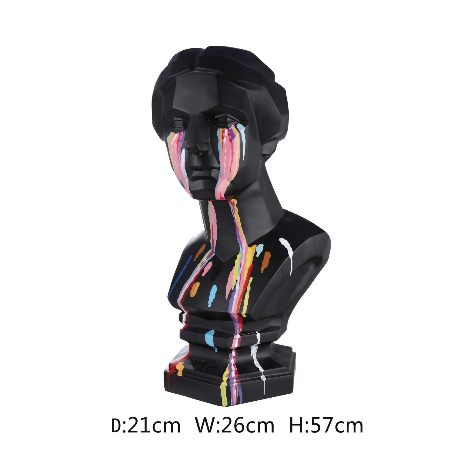 A design-sense home decoration piece for the entrance hall, a beautiful display of a woman's head in the shopping mall, 57*26*21 in height details Picture