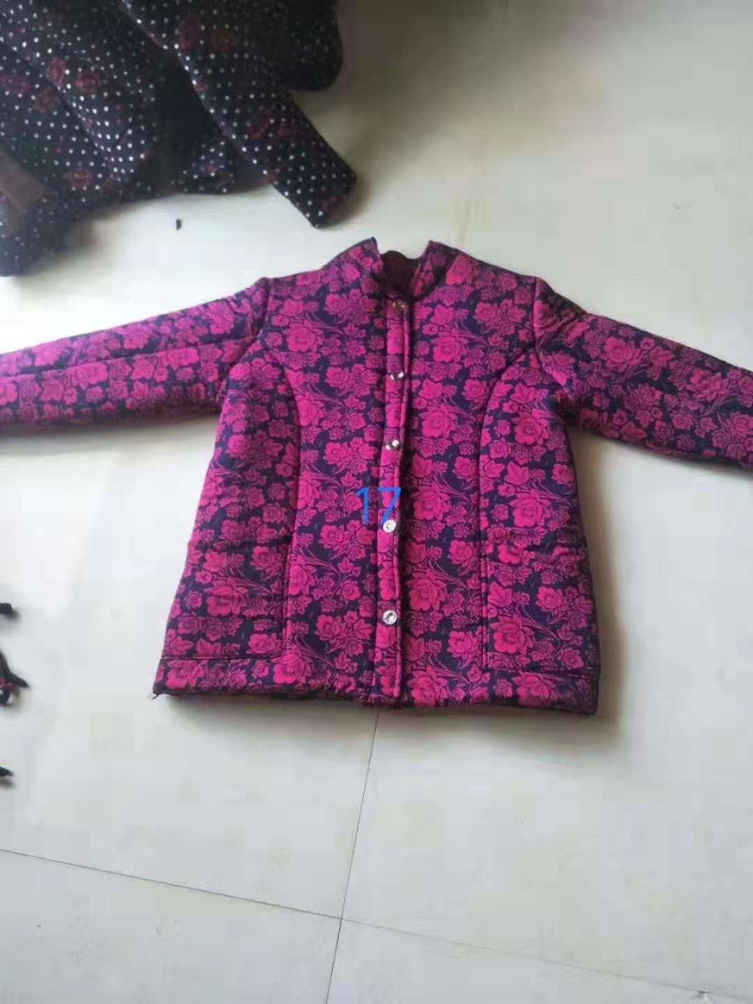 Three layers of warm cotton-padded clothes