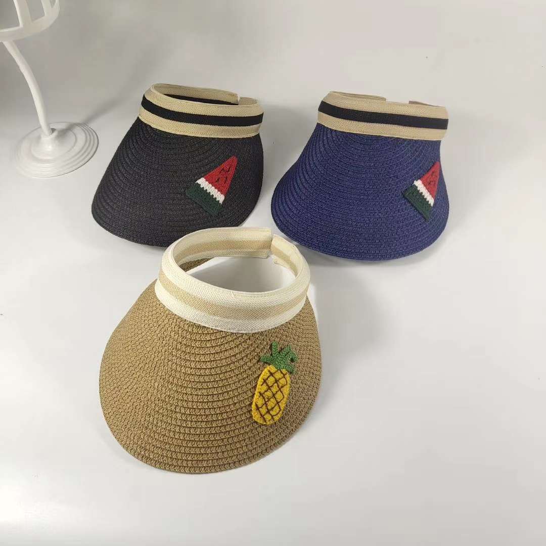 2020韩版夏季凉帽新款空顶草帽 户外登山防晒帽女士遮阳帽细节图