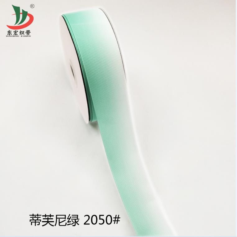 3.8cm thread gradient green DIY handmade ribbon thumbnail