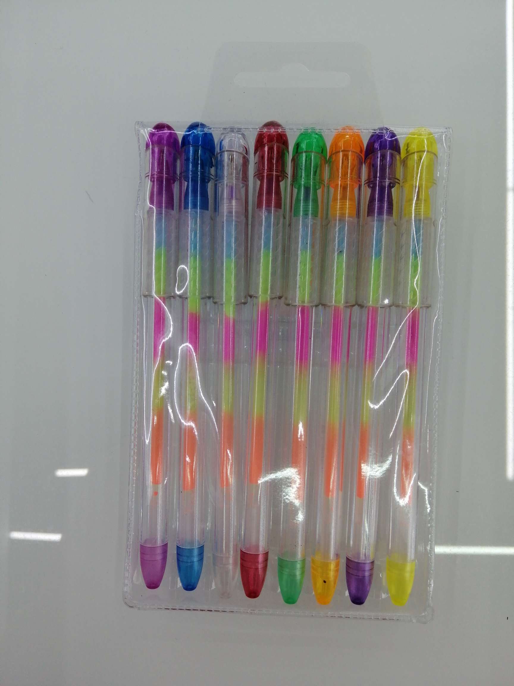 Yiwu Hanjia Stationery 7-color flash Pen and highlighter pen PⅤC bag packaging details Picture