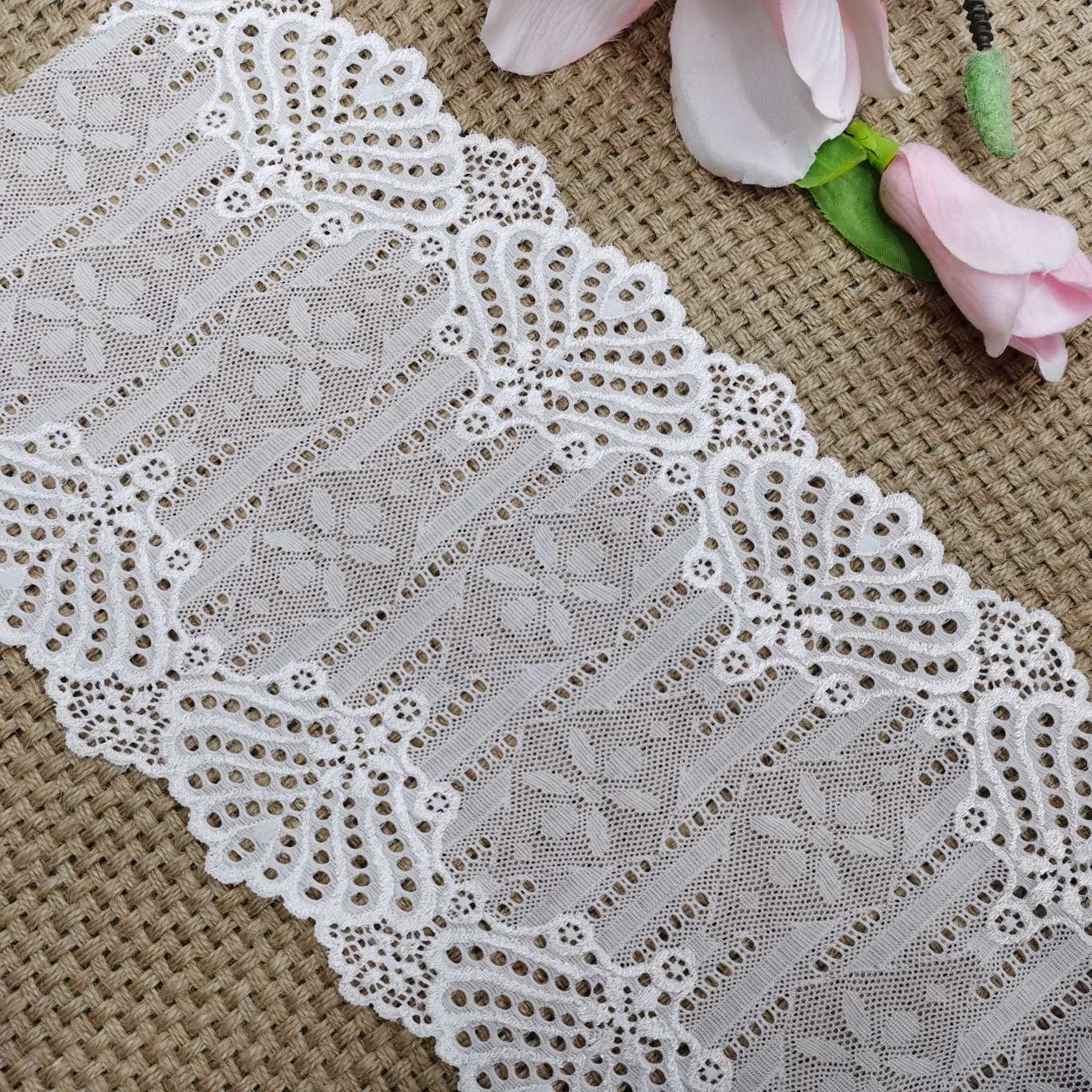 Spandex lace stretch lace lace XY081 Application Scenario
