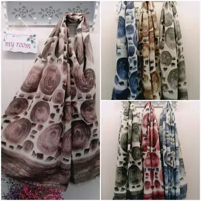 Korean Cotton Scarf Shawl Long Scarf