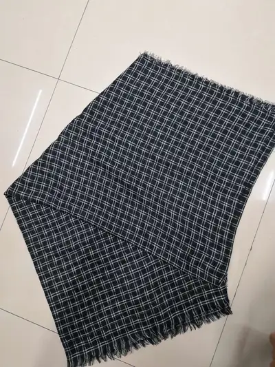 Plaid Casual Shawl With Four Sides