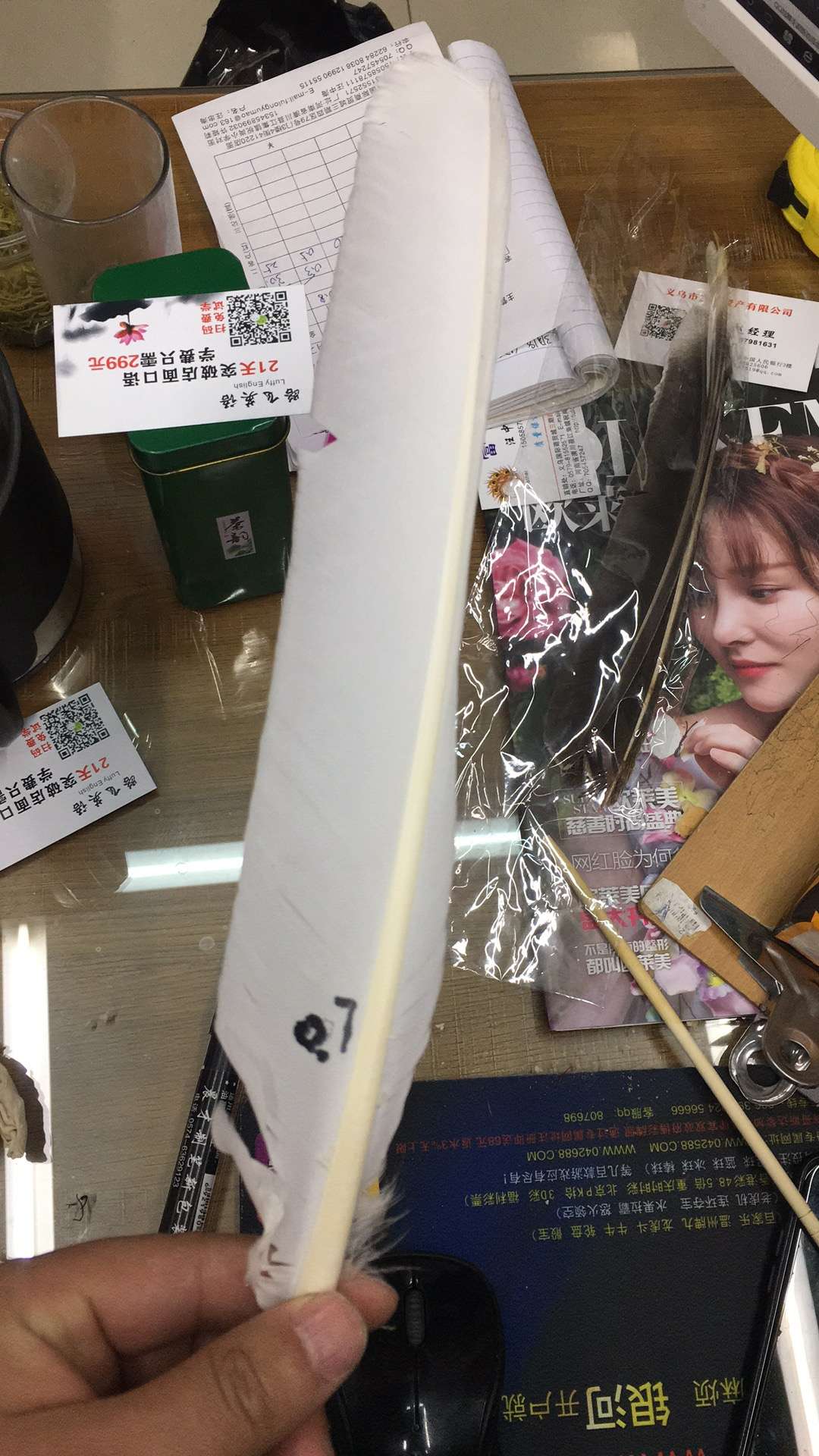 火鸡毛，花火鸡刀翎细节图