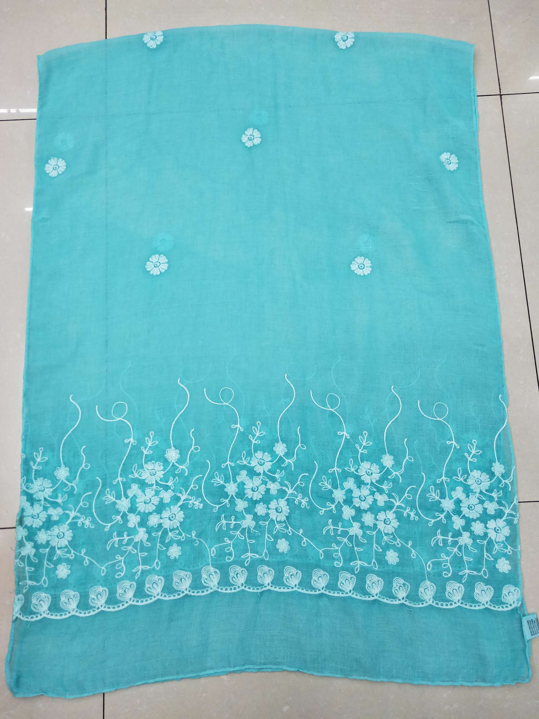 Stained Embroidered Scarf 13 undefined