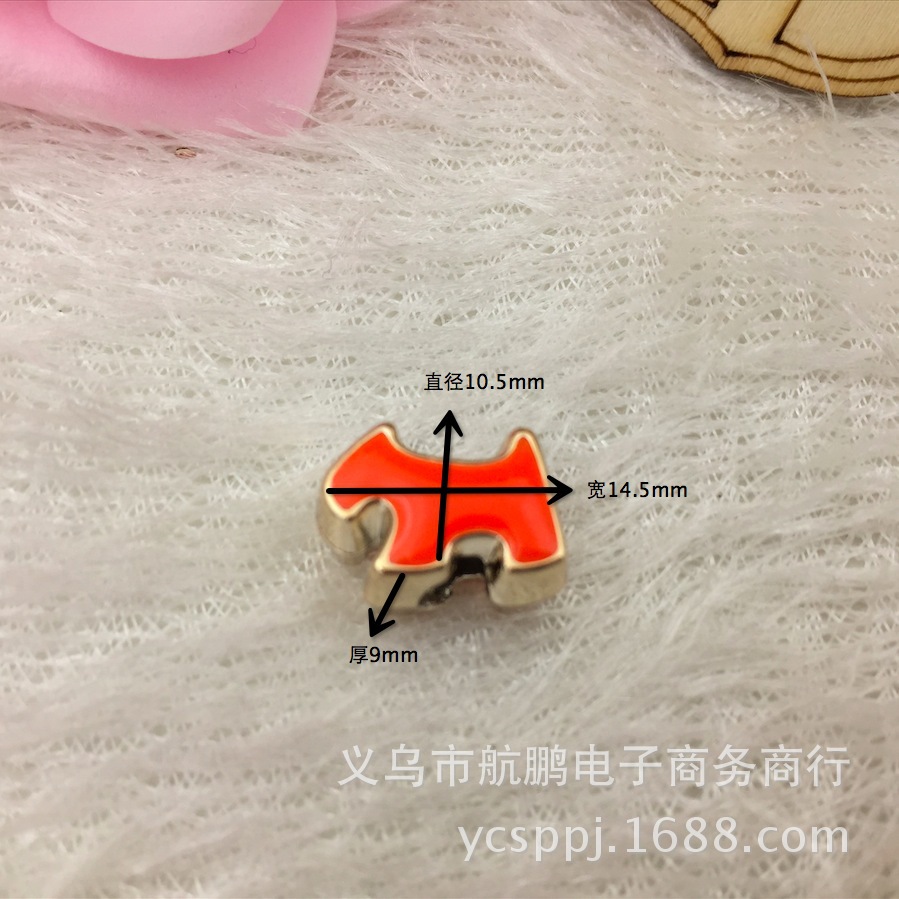 Cute puppy style CCB double-sided oil-dripping magic beads large-hole animal plastic string beads diy handmade jewelry accessories Application Scenario