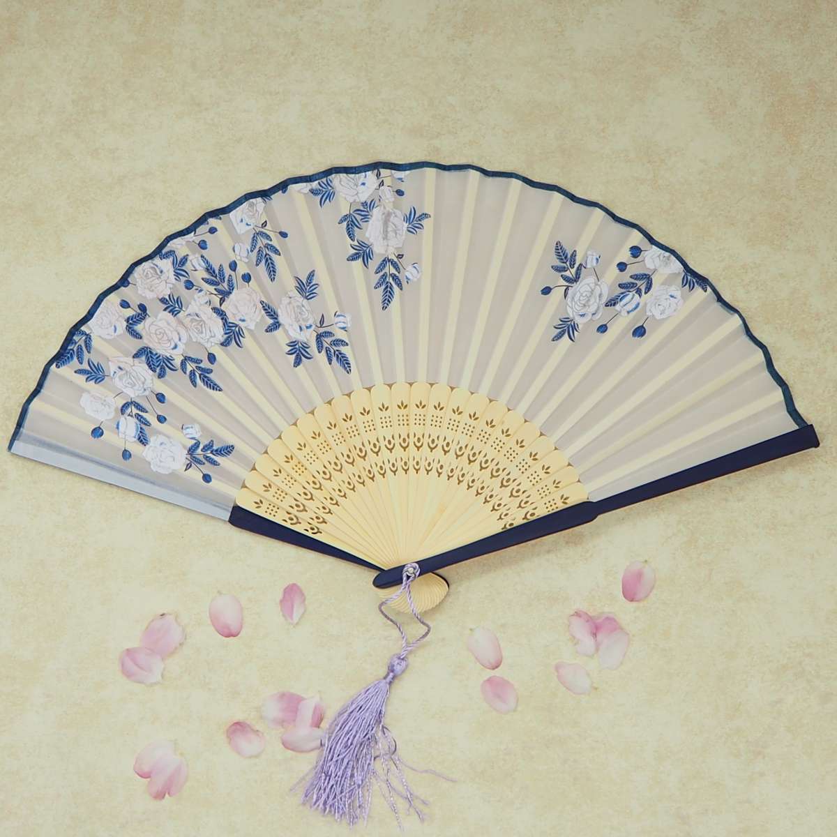 Wooden craft toy fan