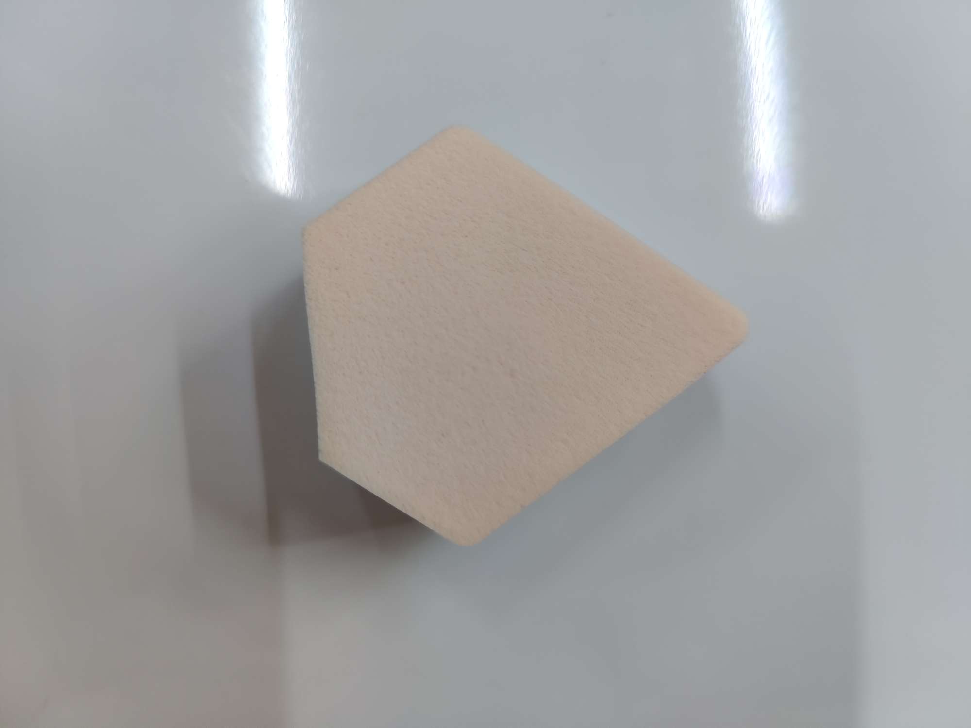 Guest order single diamond shape powder puff Specification drawing