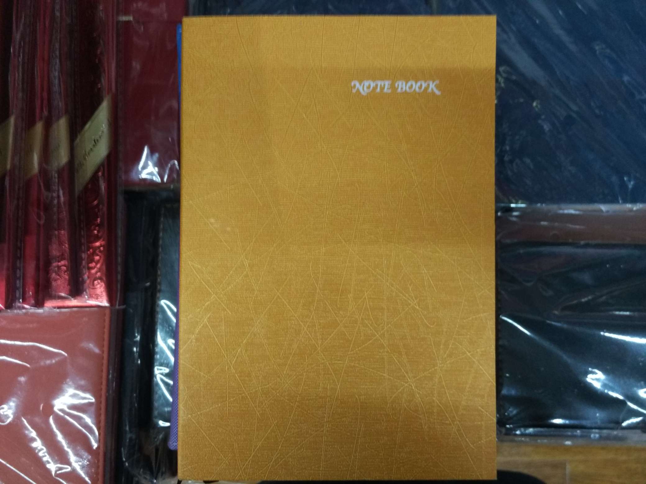 Notebook, meeting record book, diary, office supplies, leather notebook 08